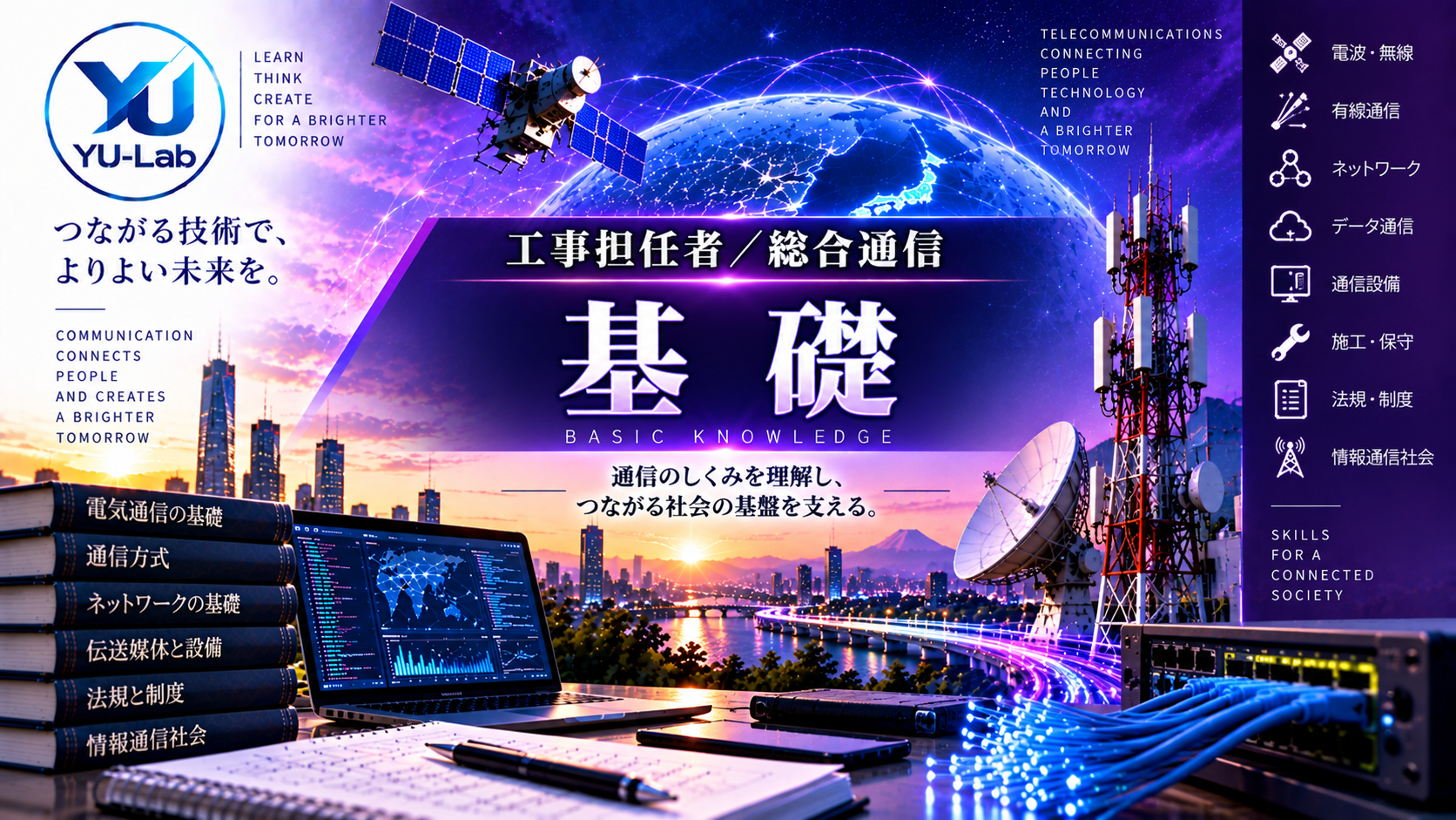 アイキャッチ（工事担任者／総合通信）基礎